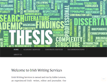Tablet Screenshot of irishwritingservices.com